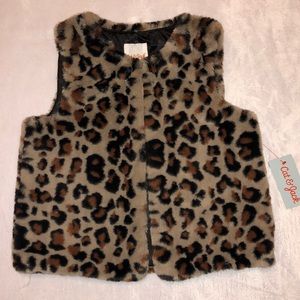 NWT Cat & Jack Leopard Vest